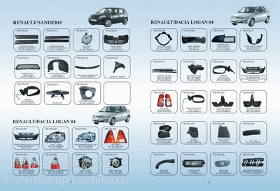 供應(yīng)適用于達(dá)契亞Logan 04汽車前照大燈 雷諾Logan汽車配件